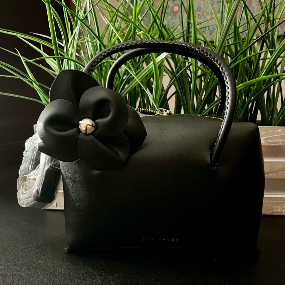 TED BAKER LONDON Top Handle & Crossbody Floral Accent Mini Tote